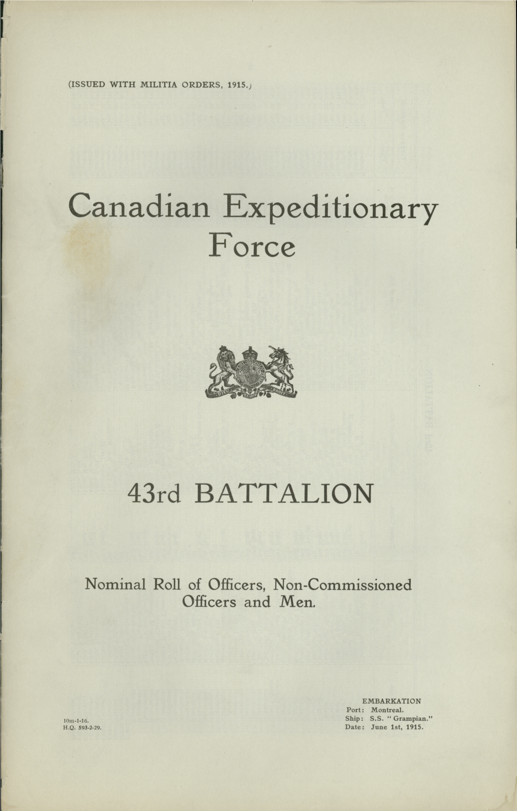 Canadian Expeditionary Force