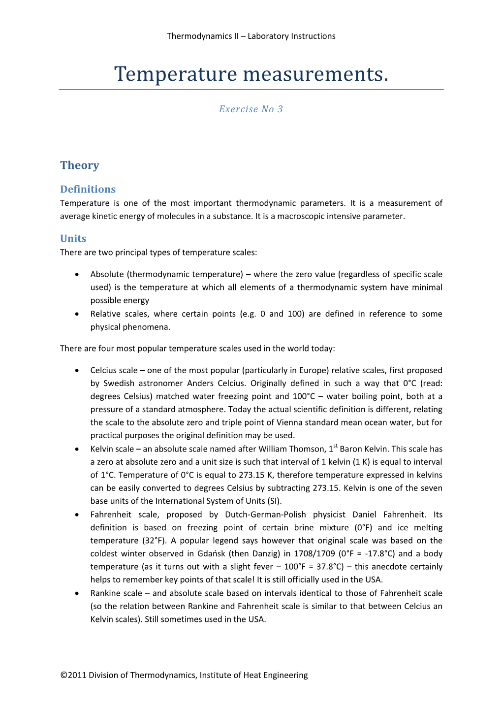 Temperature Measurements