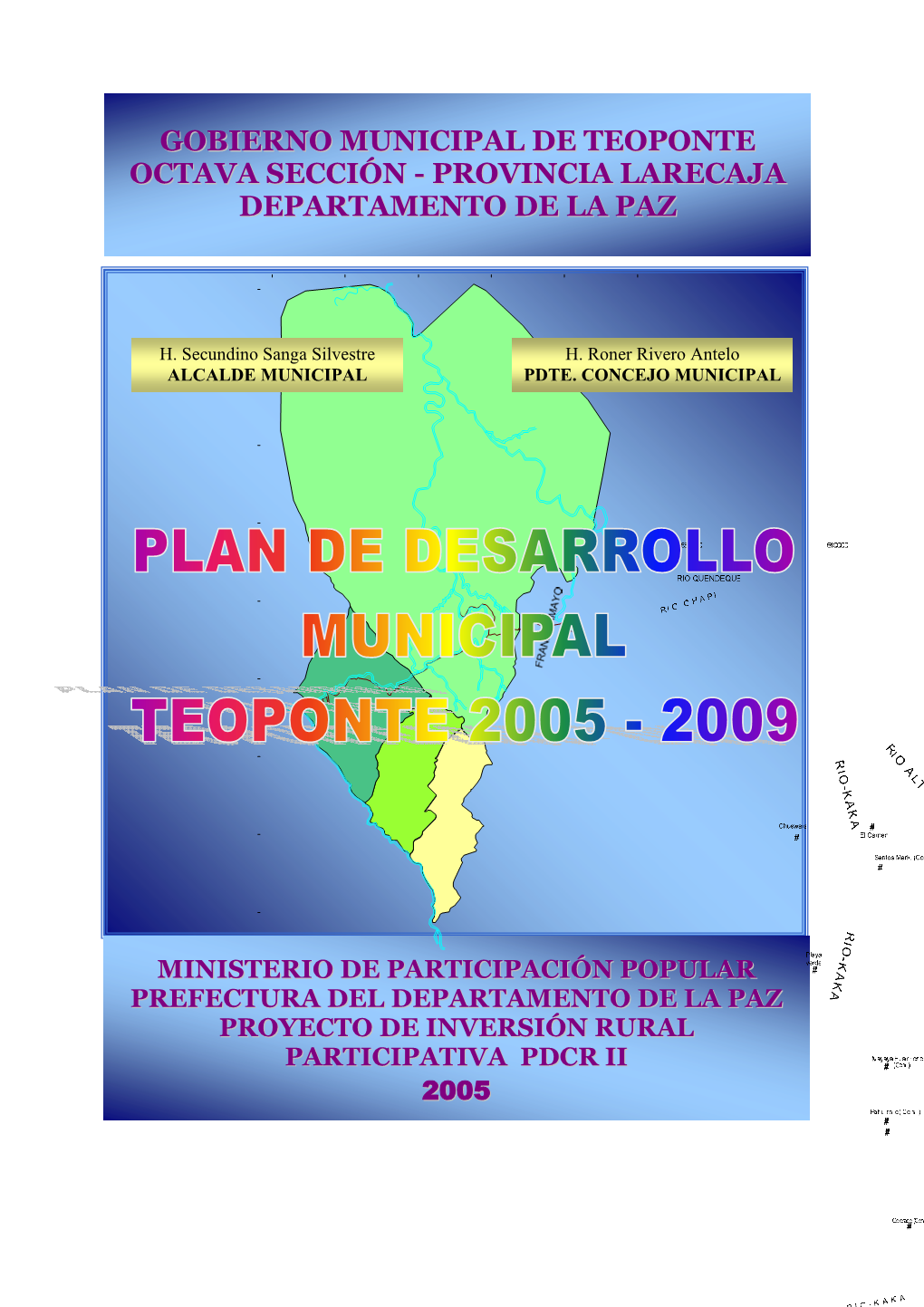 Gobierno Municipal De Teoponte Octava Sección - Provincia Larecaja