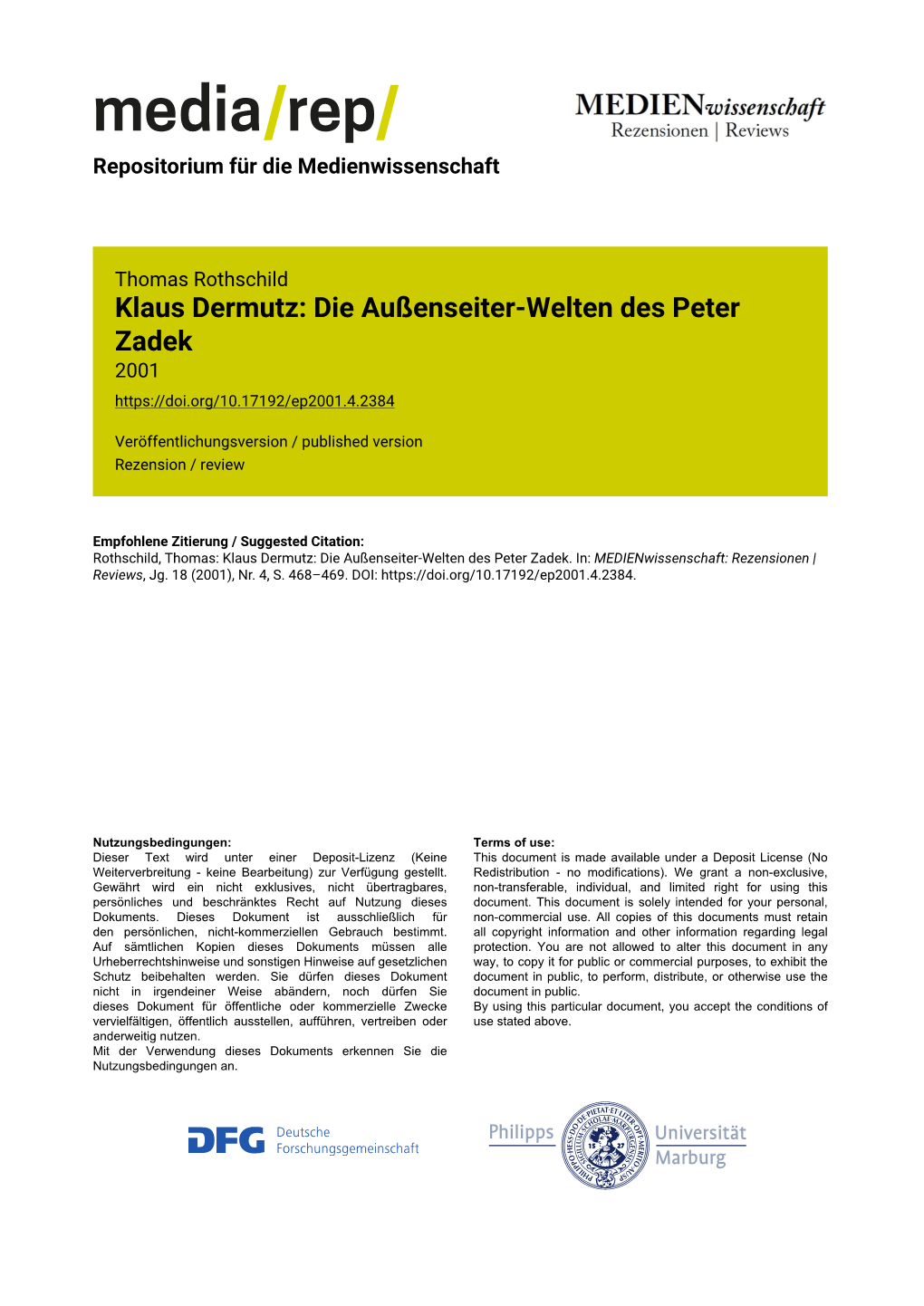 Klaus Dermutz: Die Außenseiter-Welten Des Peter Zadek 2001