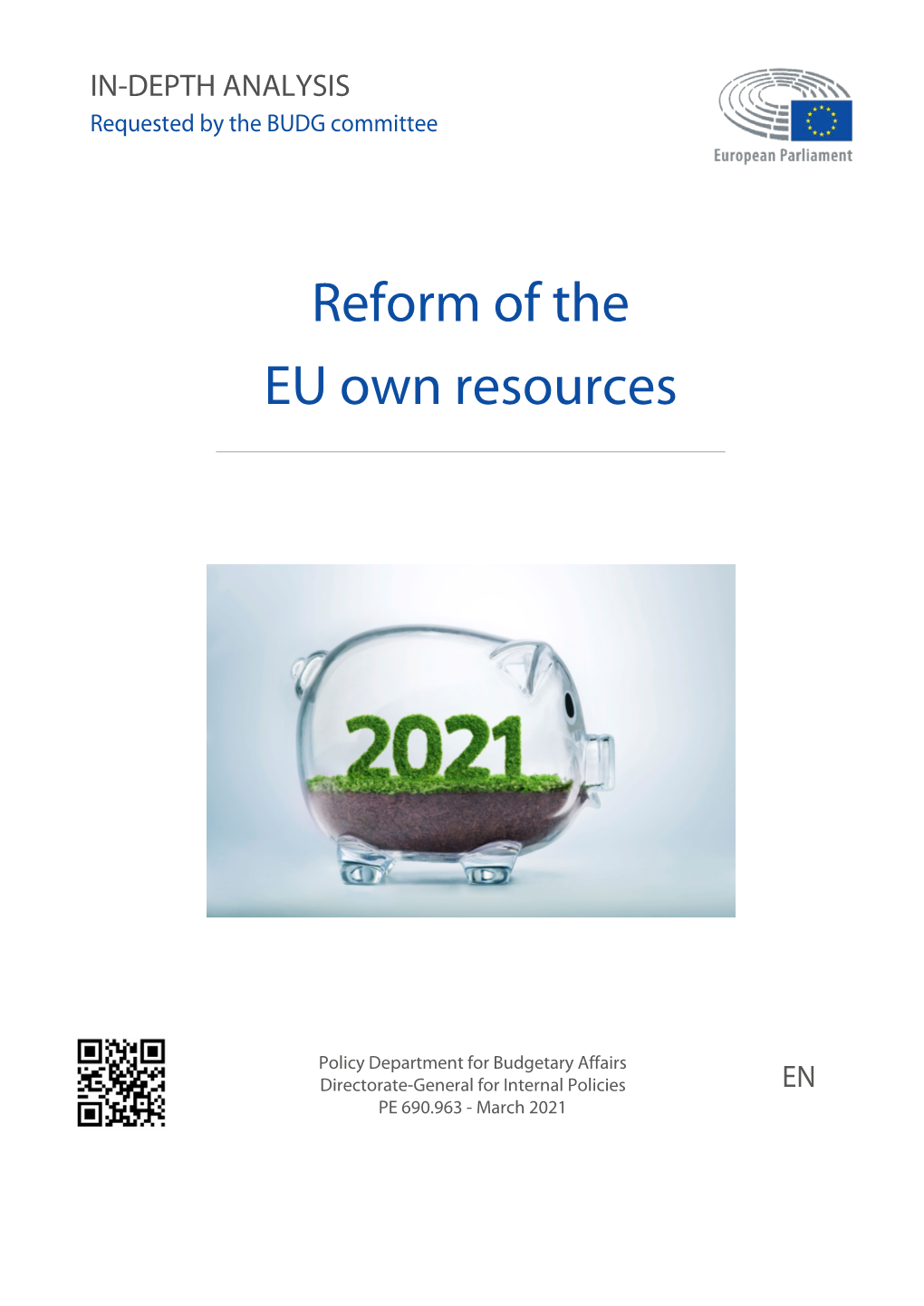 Reform of the EU Own Resources