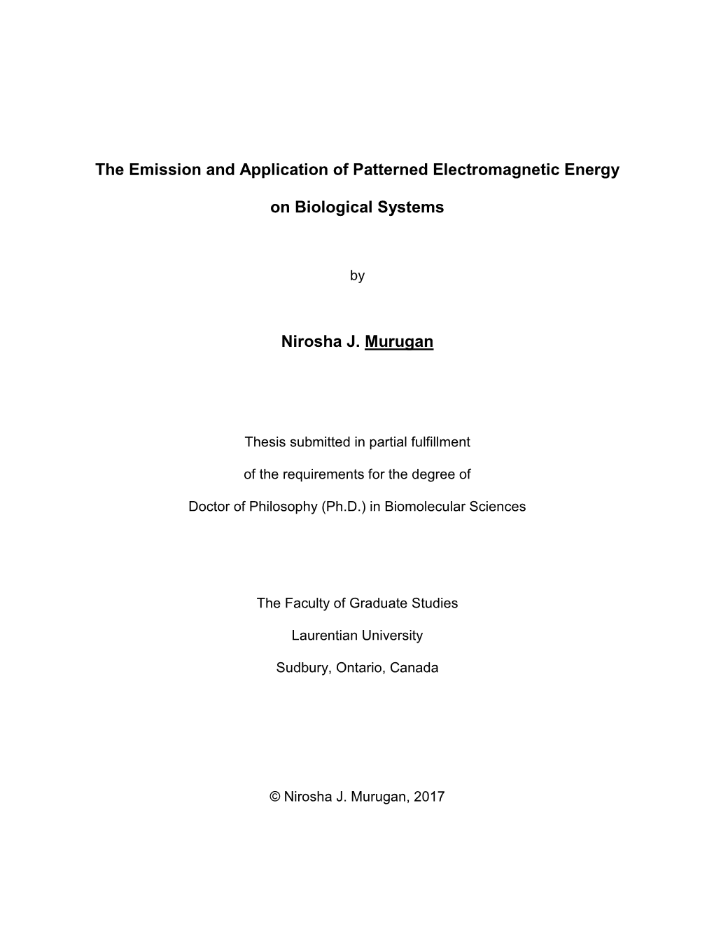 The Emission and Application of Patterned Electromagnetic Energy