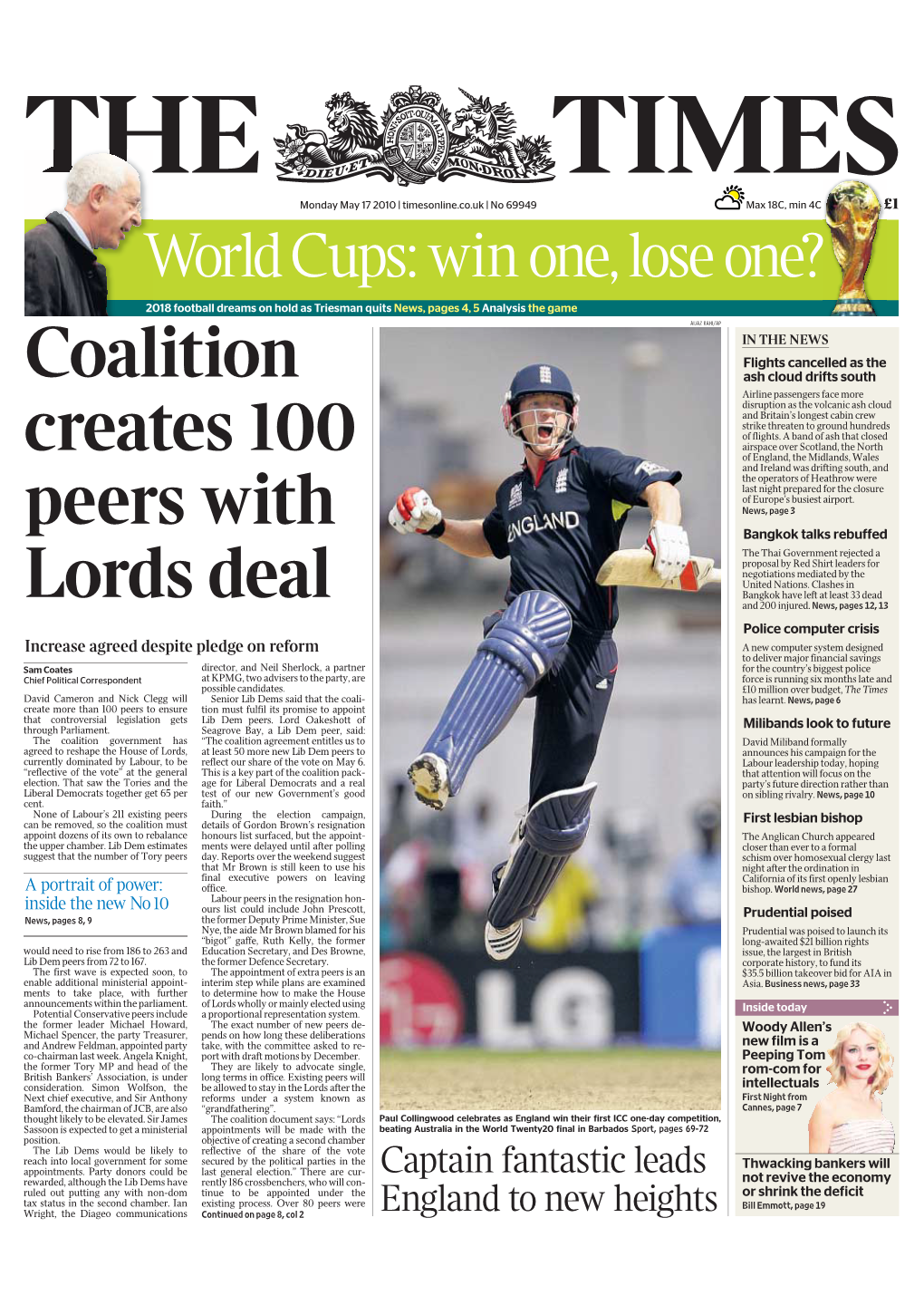 Coalition Creates 100 Peers with Lords Deal