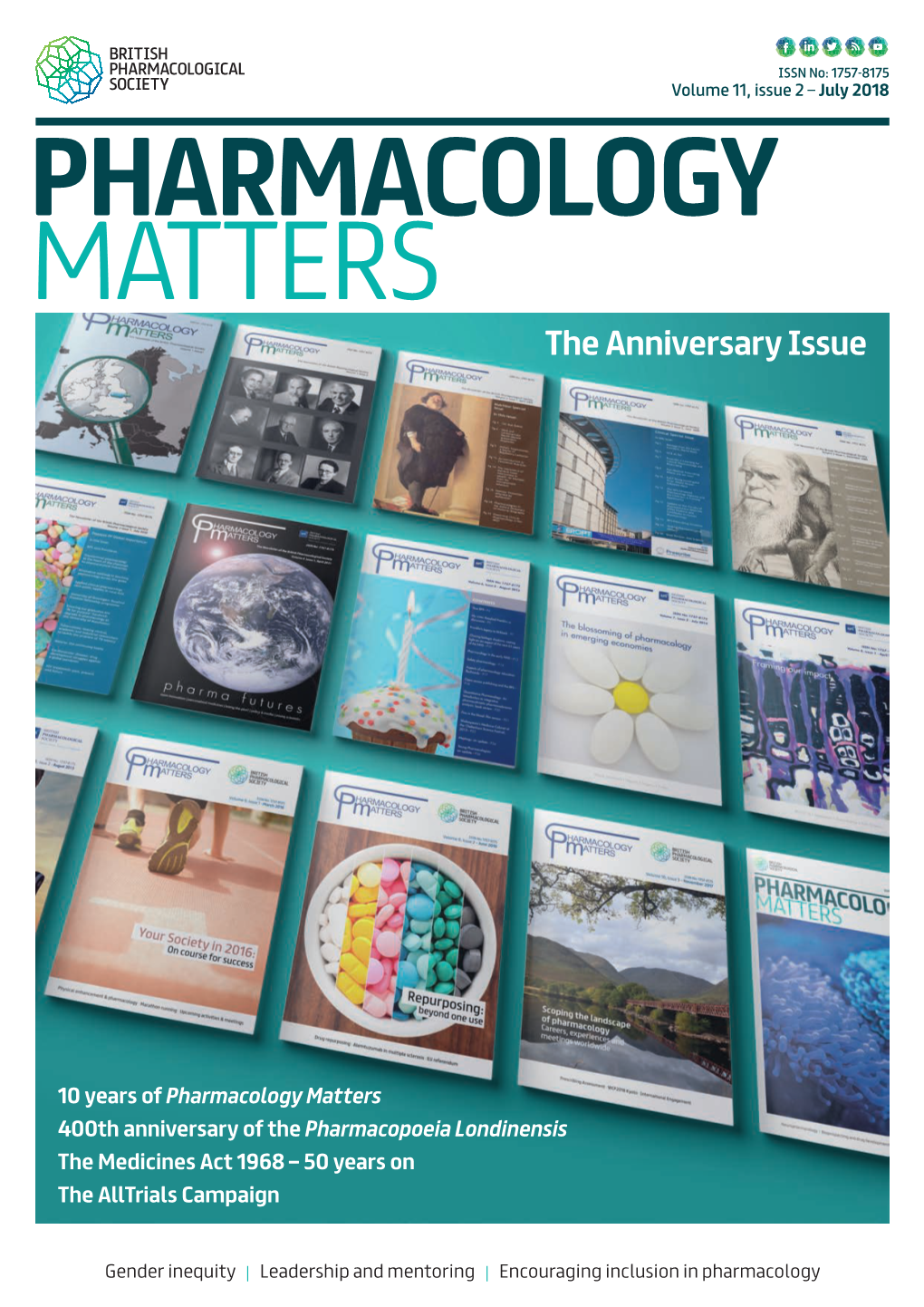 PHARMACOLOGY MATTERS the Anniversary Issue