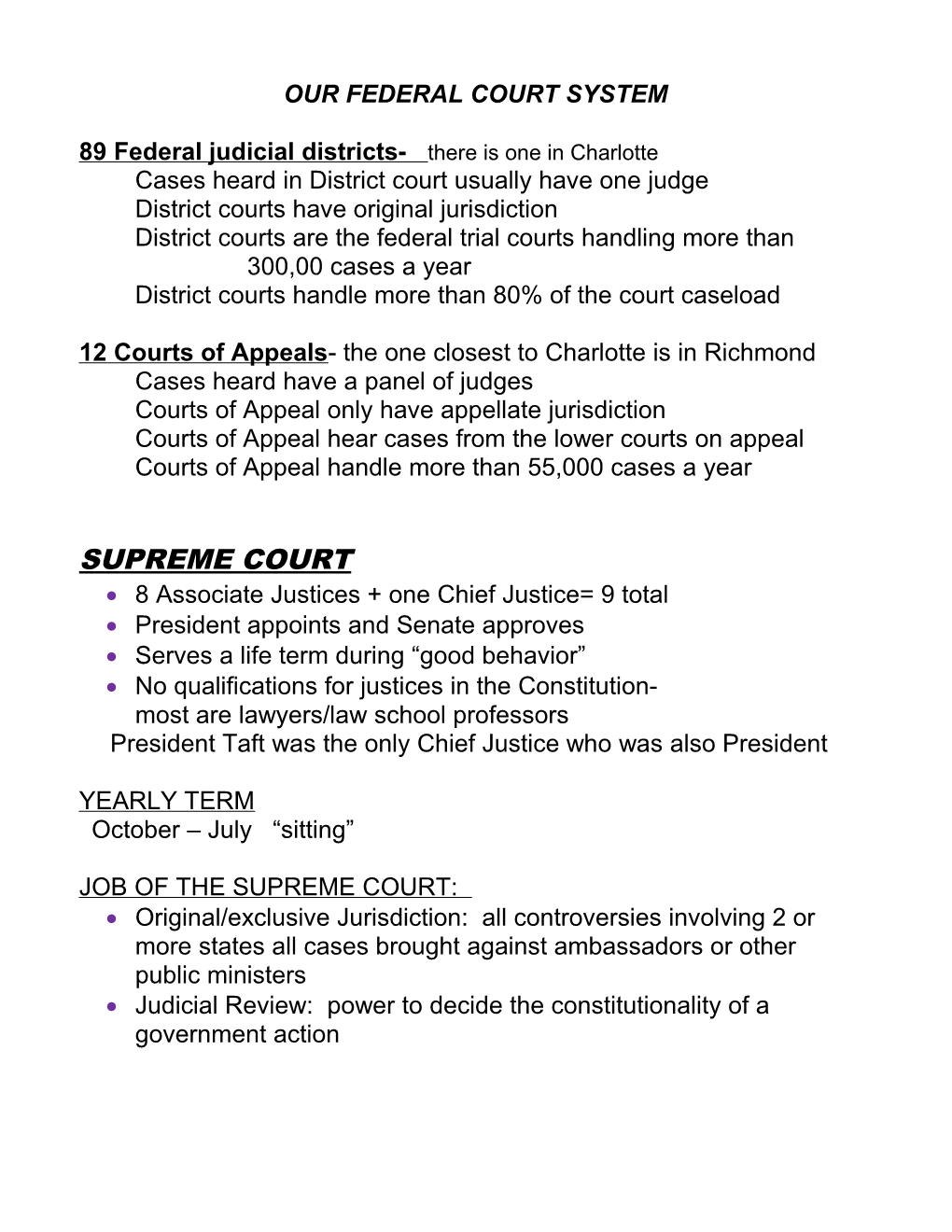 89 Federal Judicial Districts