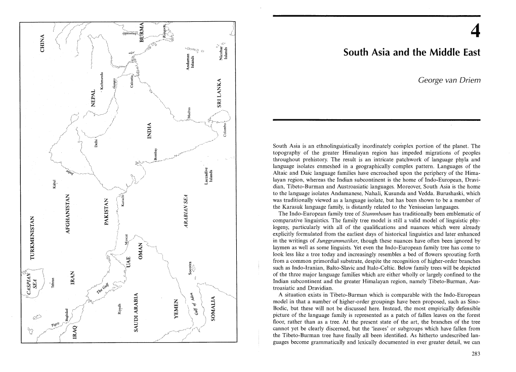 A South Asia and the Middle East