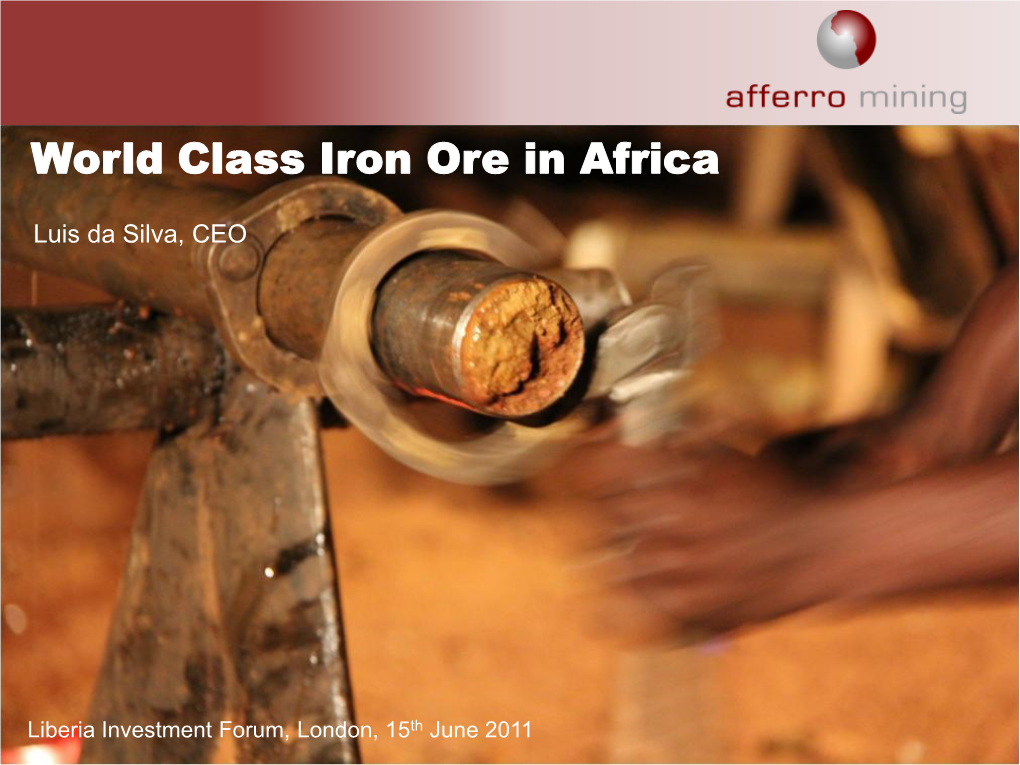 World Class Iron Ore in Africa