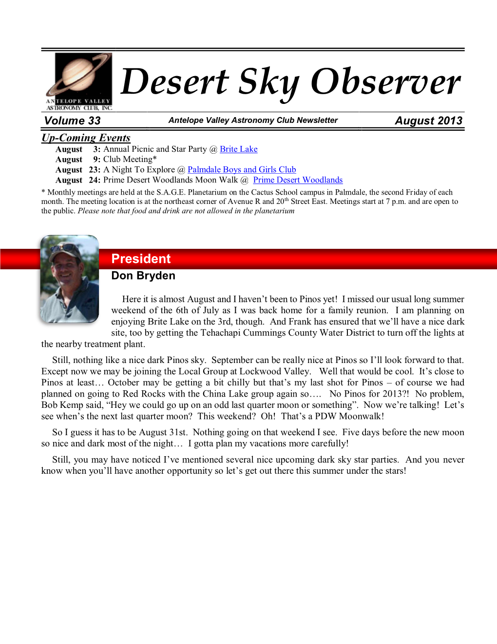 The Desert Sky Observer