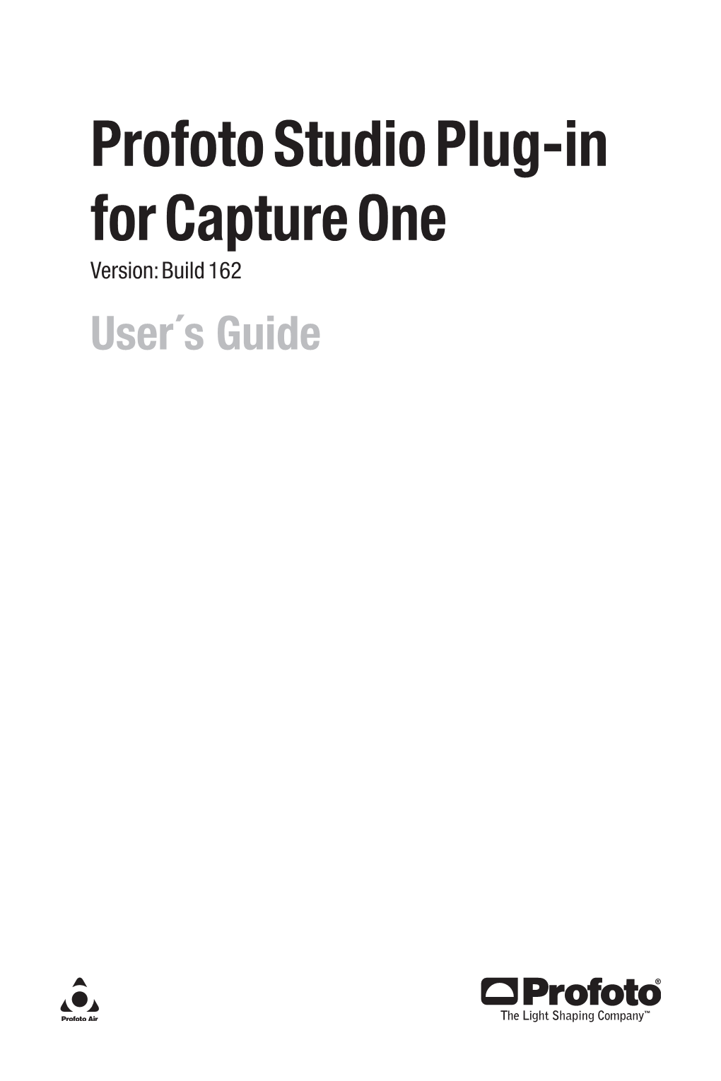 Profoto Studio Plug-In for Capture