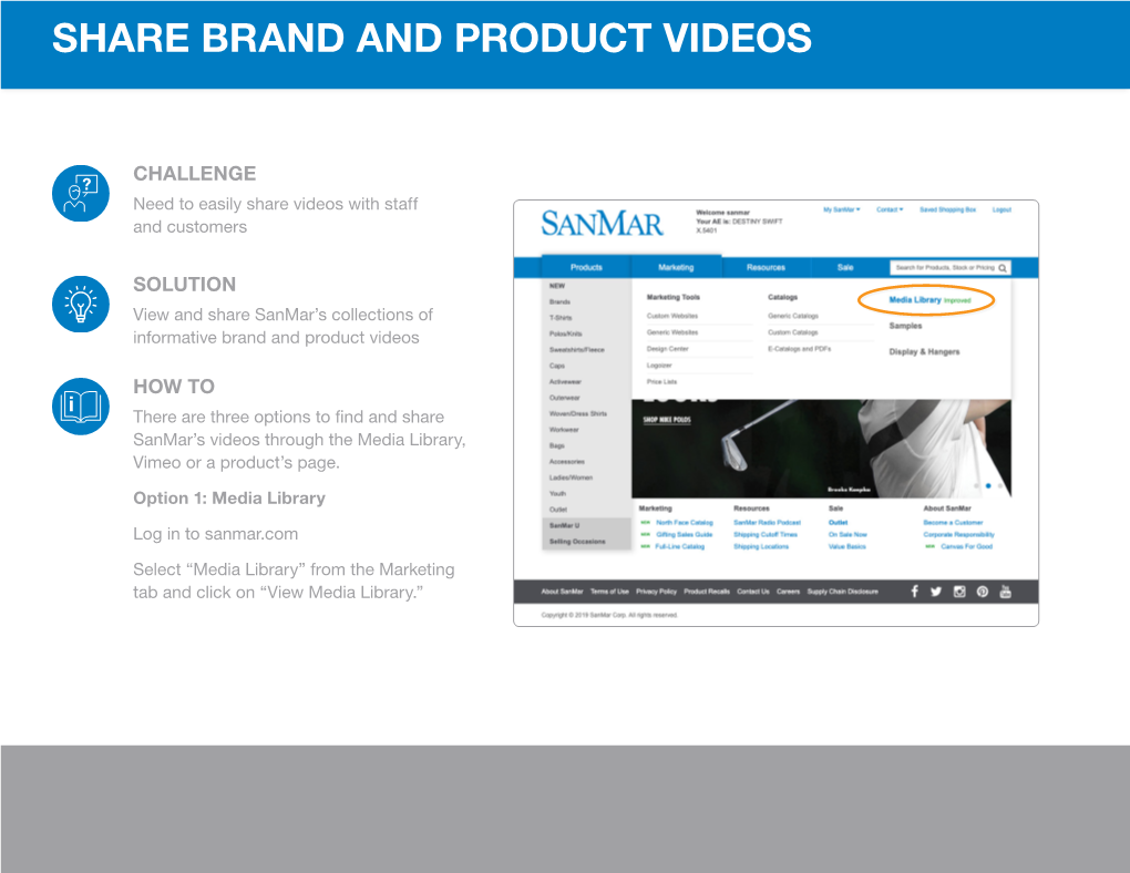 Share Brand and Product Videos