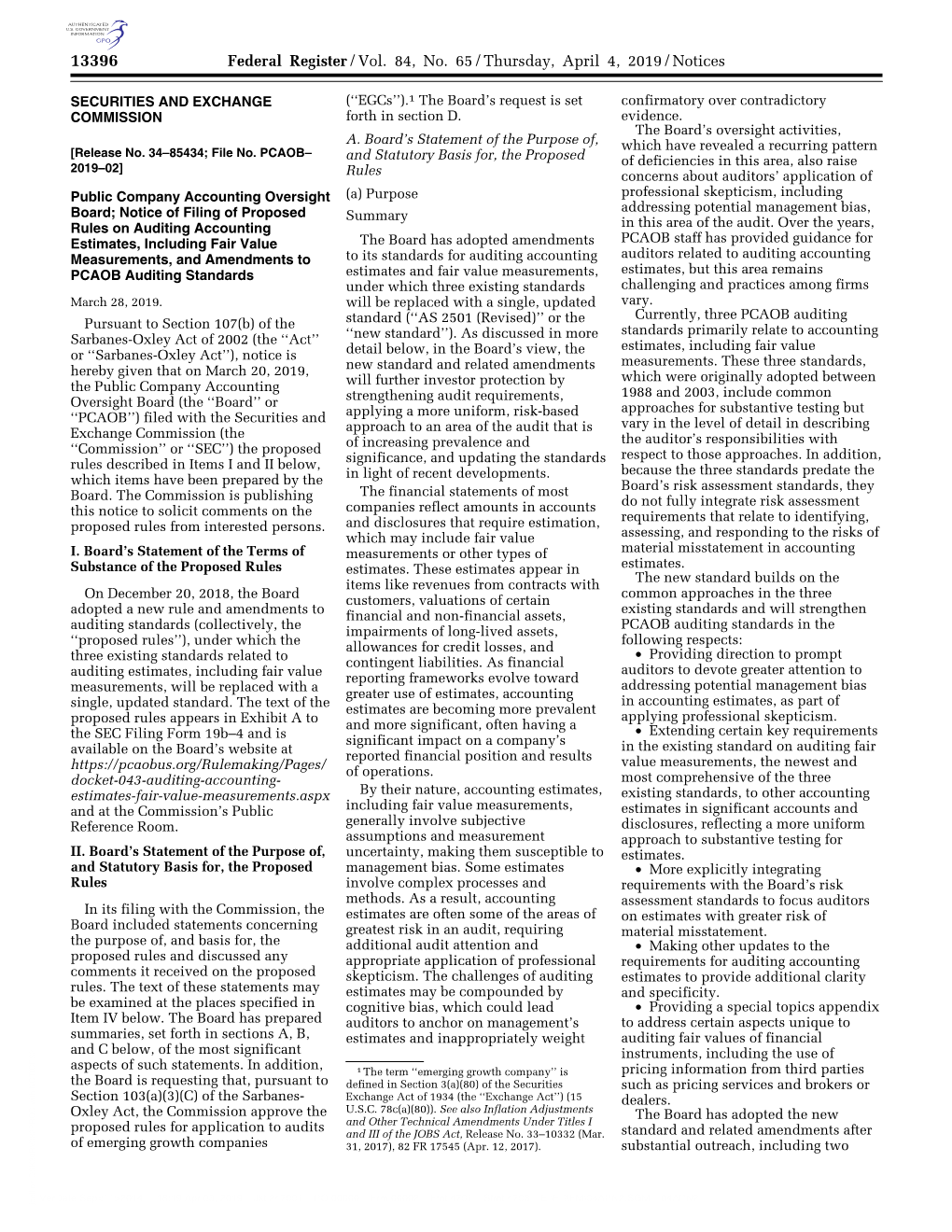 Federal Register/Vol. 84, No. 65/Thursday, April 4, 2019/Notices