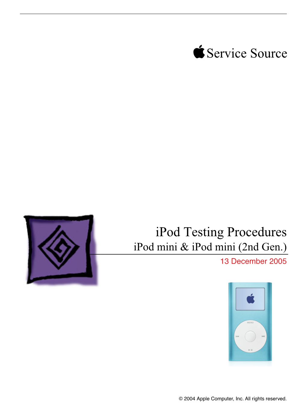 Ipod Mini Test Procedures