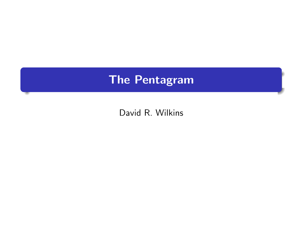 The Pentagram