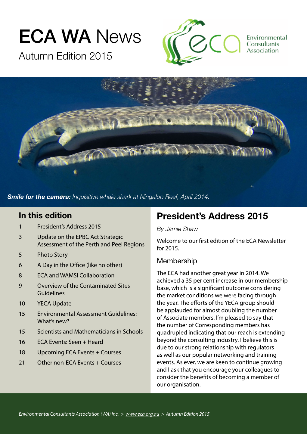 ECA WA News Autumn Edition 2015