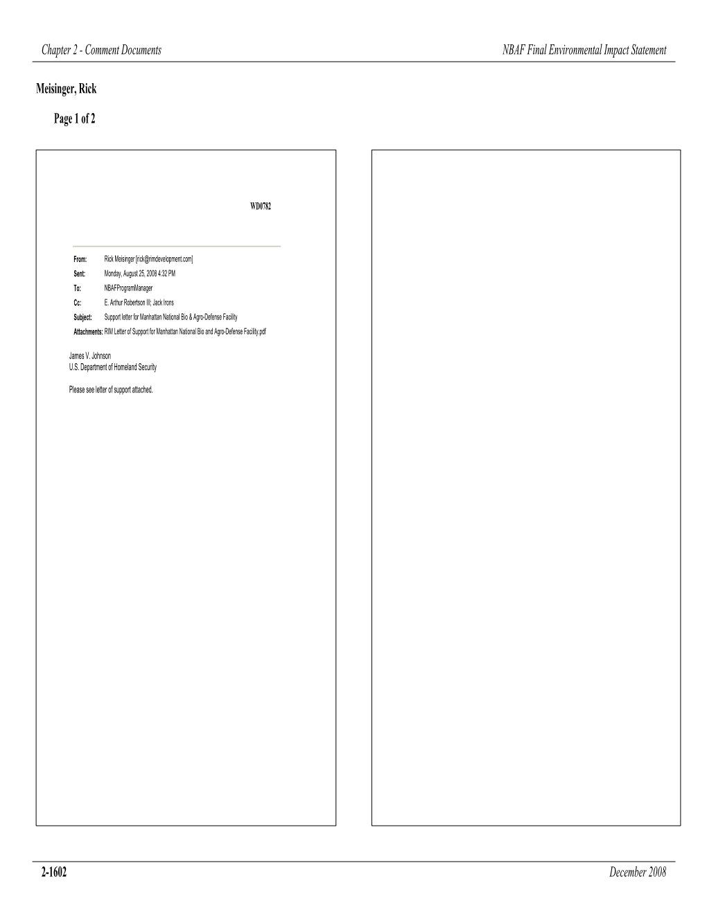 NBAF Final Environmental Impact Statement