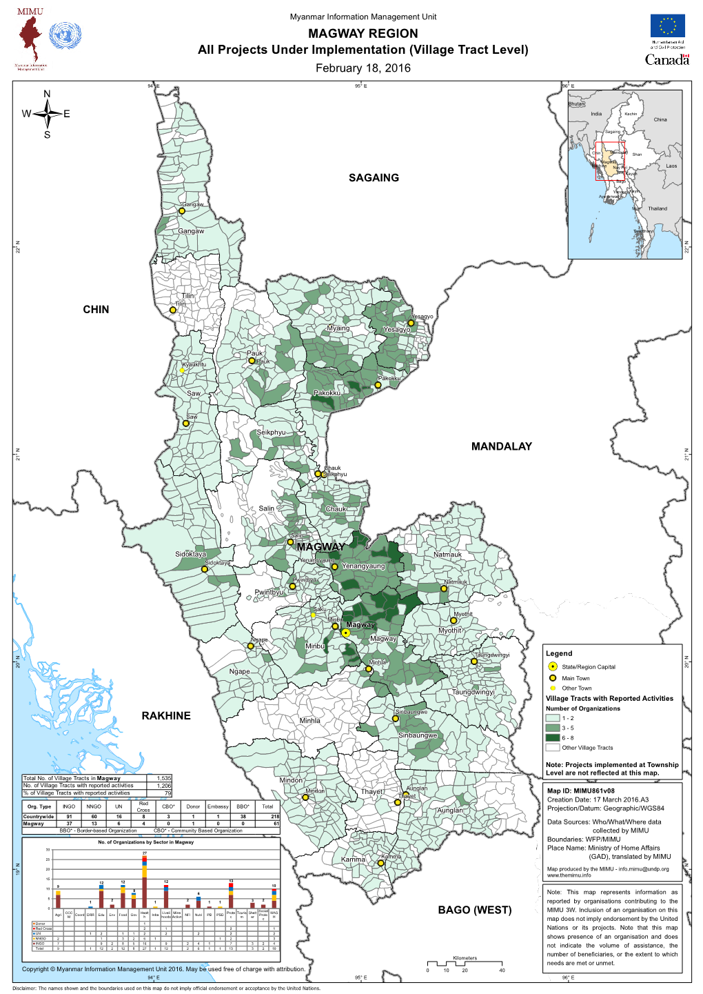 MAGWAY REGION All Projects Under Implementation (Village Tract Level) February 18, 2016