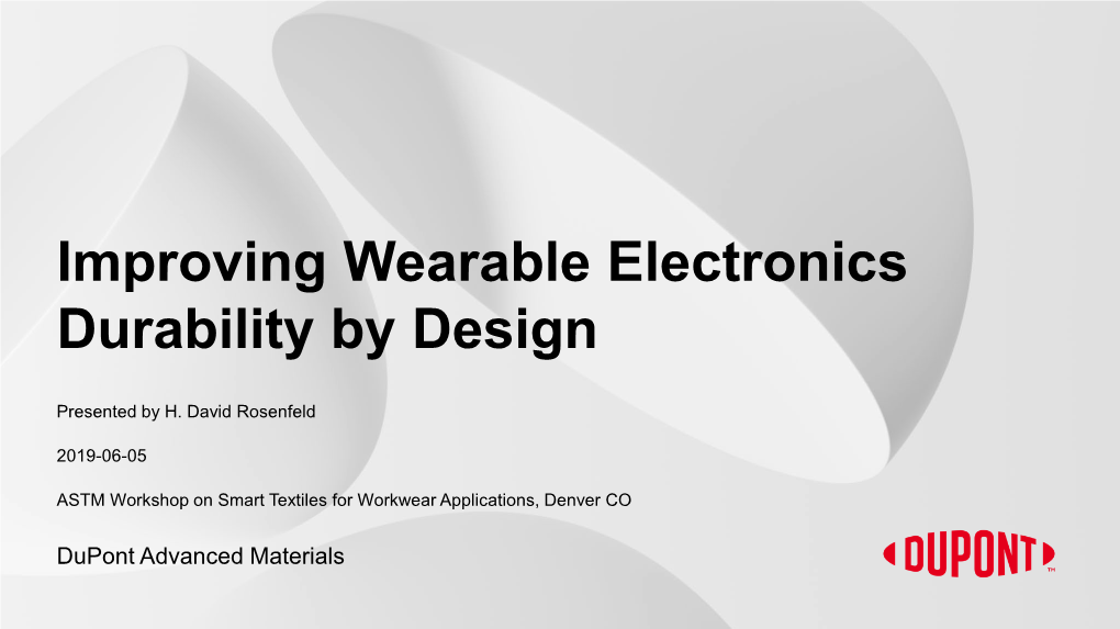 Improving Wearable Electronics Durability by Design