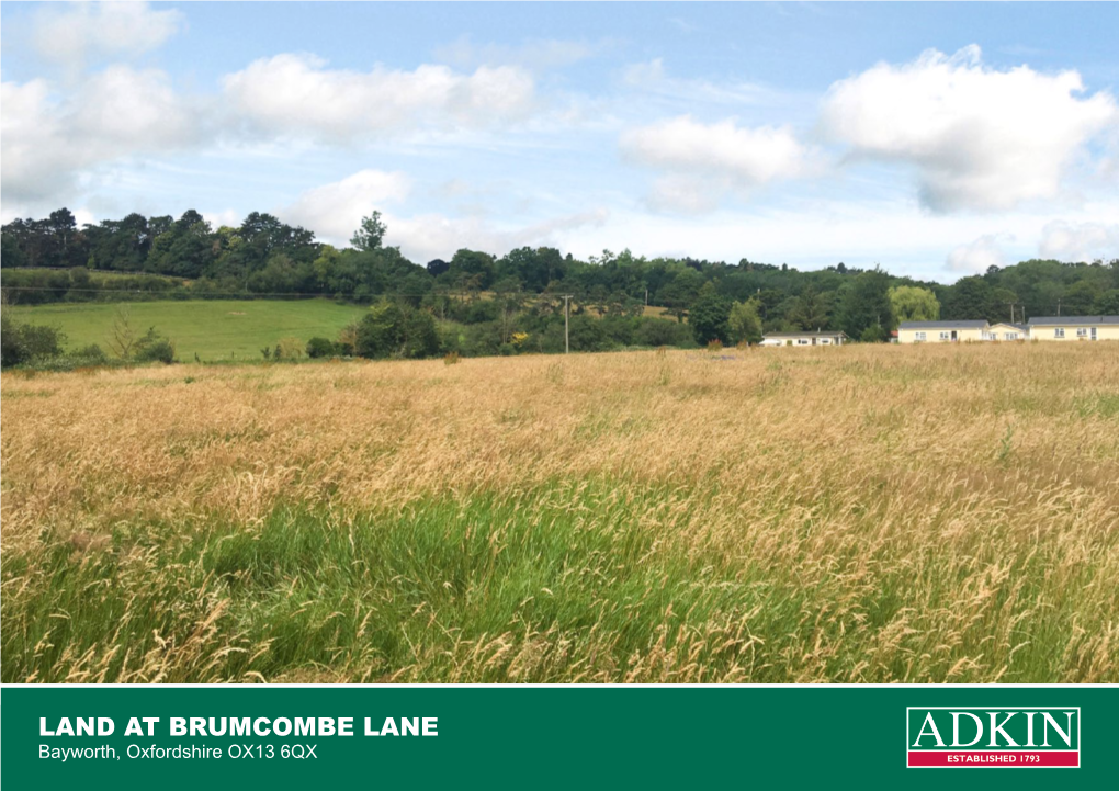 Land at Brumcombe Lane