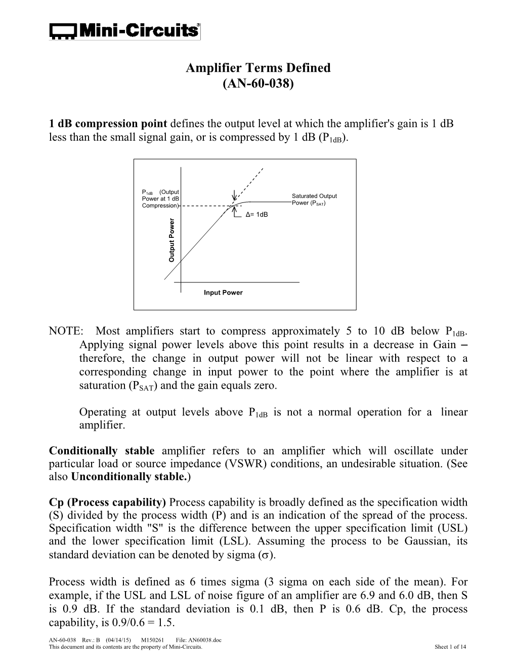 Amplifier Terms Defined (AN-60-038)