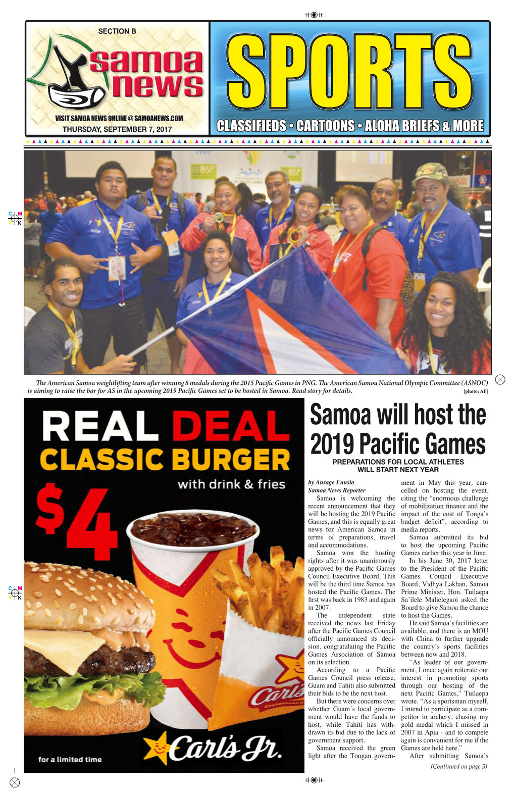 Samoa Will Host the 2019 Pacific Games