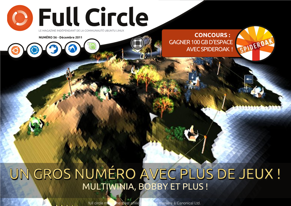 Full Circle Magazine N° 56 Full Circle Magazine N'est Affilié En Auc1une Manière À Canonical Ltd