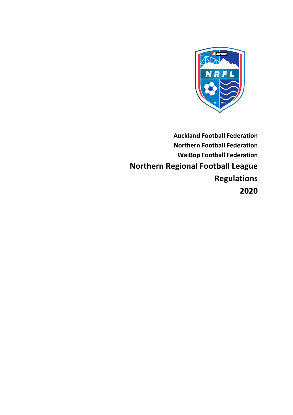 Northern Regional Football League Regulations 2020