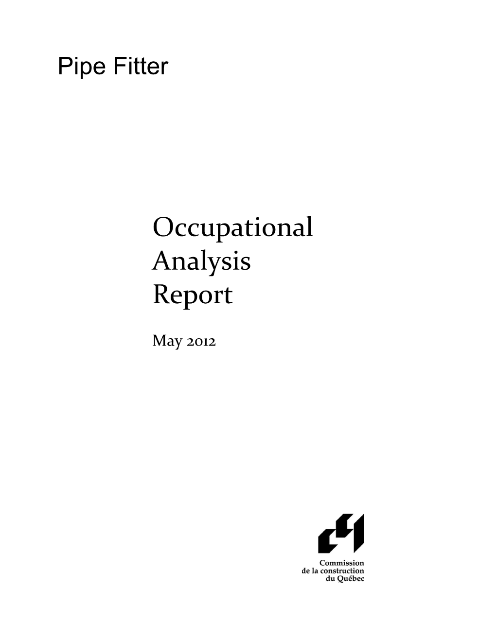 Occupational Analysis Report
