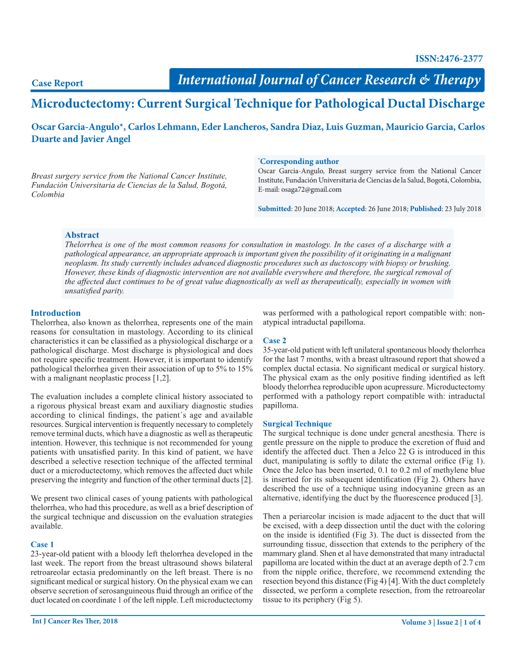 Microductectomy: Current Surgical Technique for Pathological Ductal Discharge