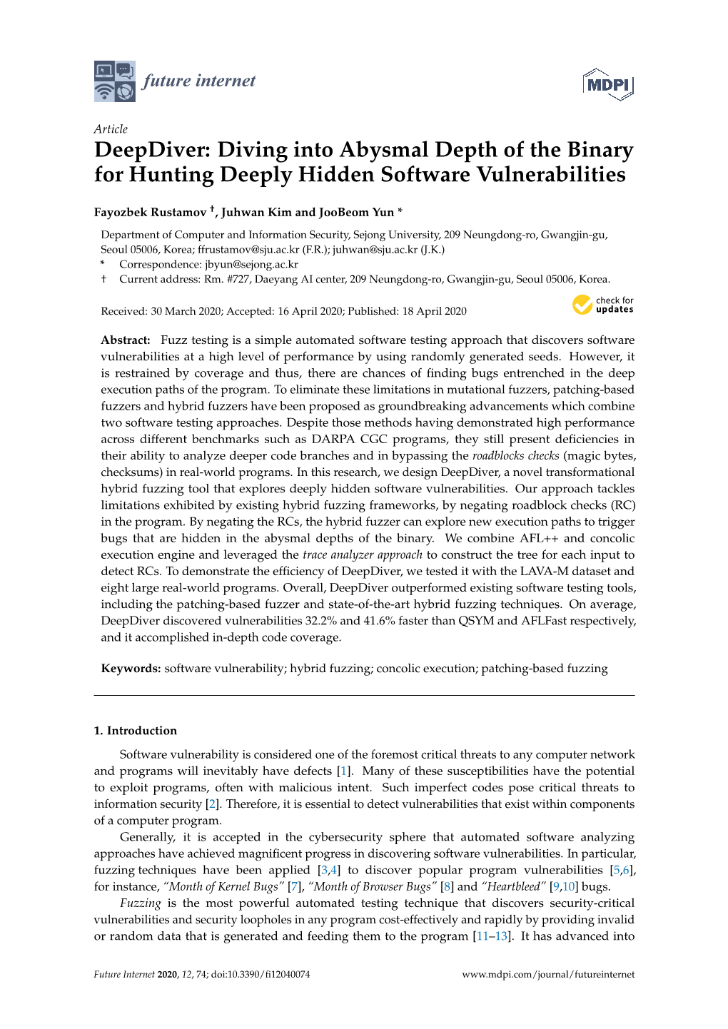 Diving Into Abysmal Depth of the Binary for Hunting Deeply Hidden Software Vulnerabilities