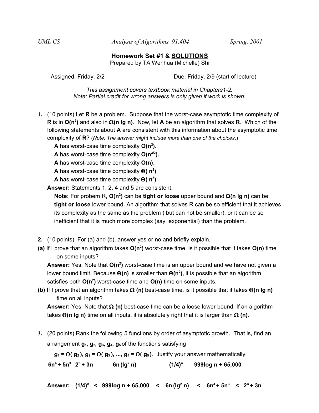 Analysis of Algorithms, 91 s1