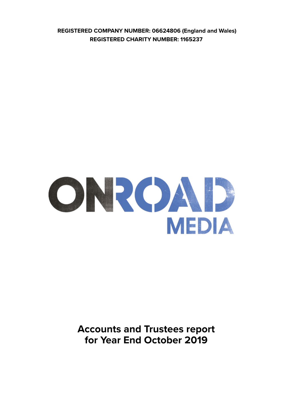 Download on Road's Annual Report for Year-End October 2019