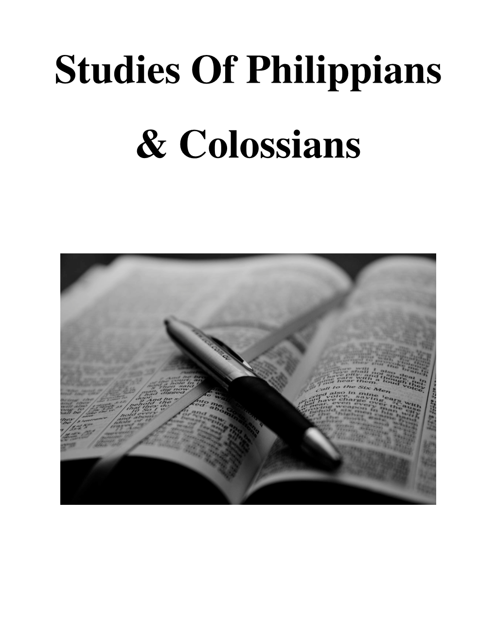 Philippians & Colossians 4