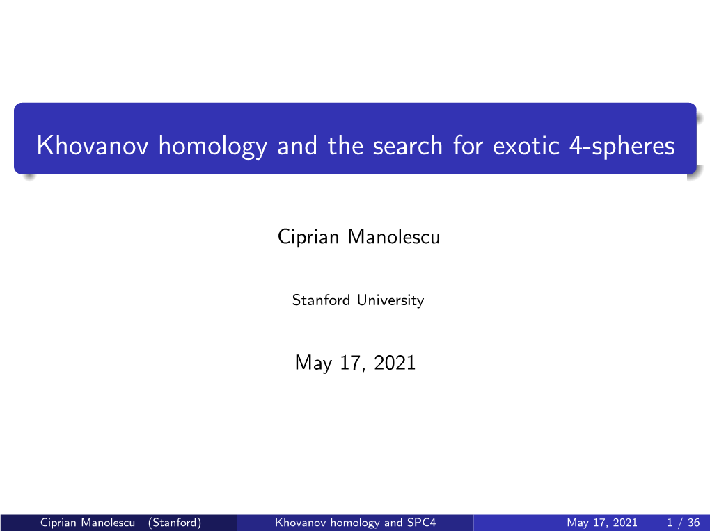 Khovanov Homology and the Search for Exotic 4-Spheres