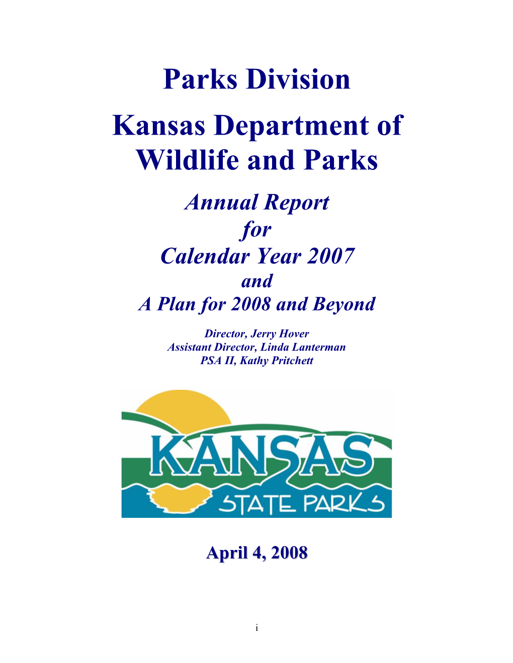 2007 State Parks Annual Report