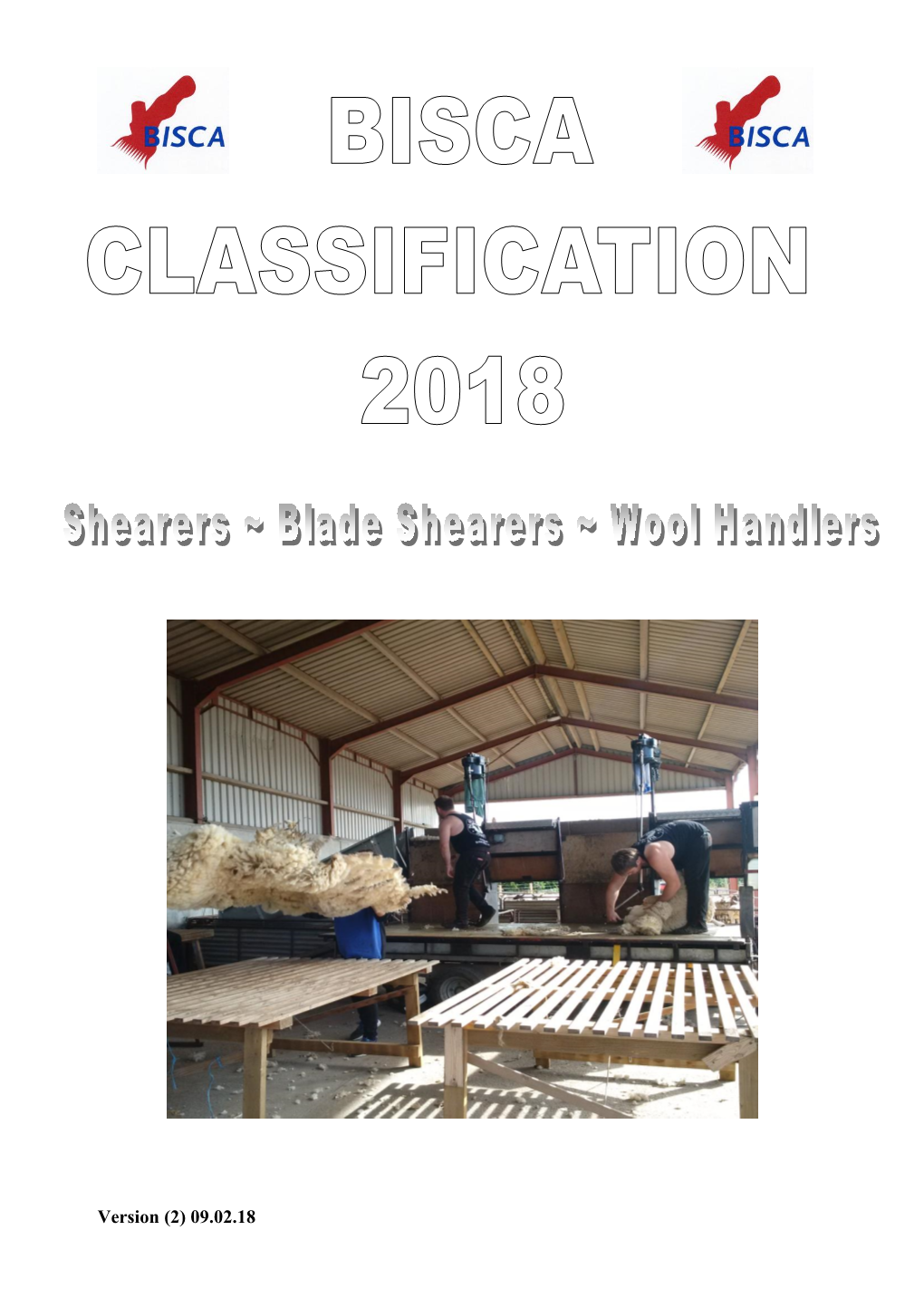 Version (2) 09.02.18 CLASSIFICATION 2018