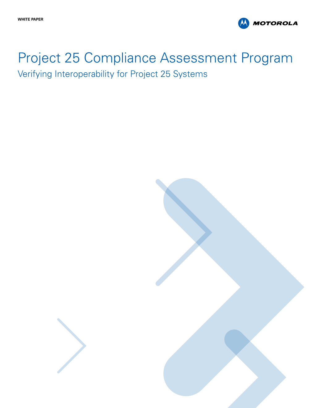 Project 25 Compliance Assessment Program Whitepaper