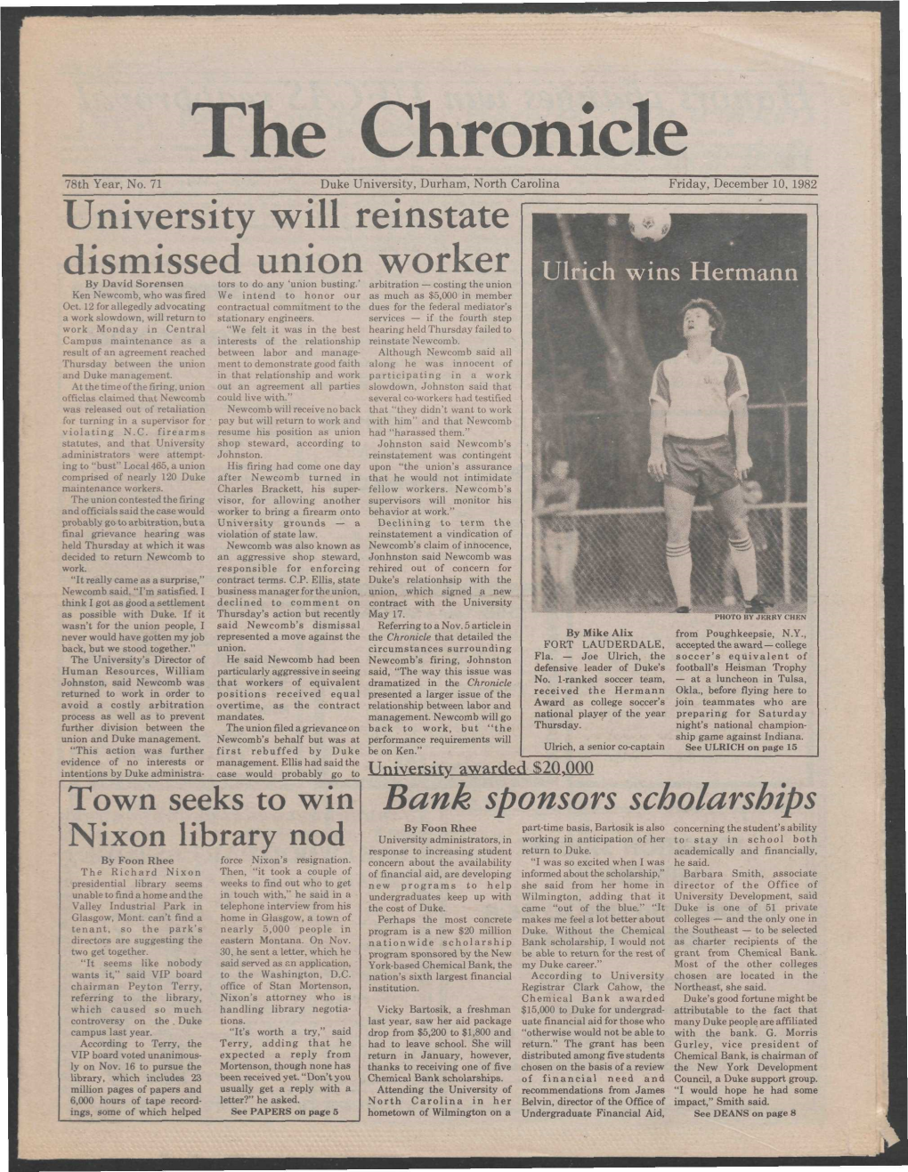 The Chronicle 78Th Year, No