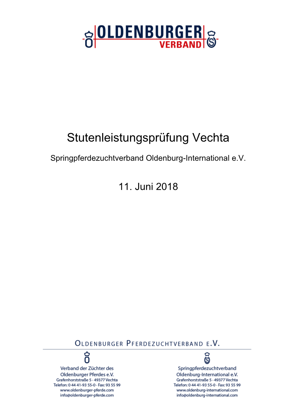 Stutenleistungsprüfung Vechta