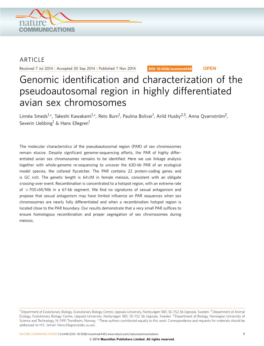 Genomic Identification and Characterization of the Pseudoautosomal Region in Highly Differentiated Avian Sex Chromosomes