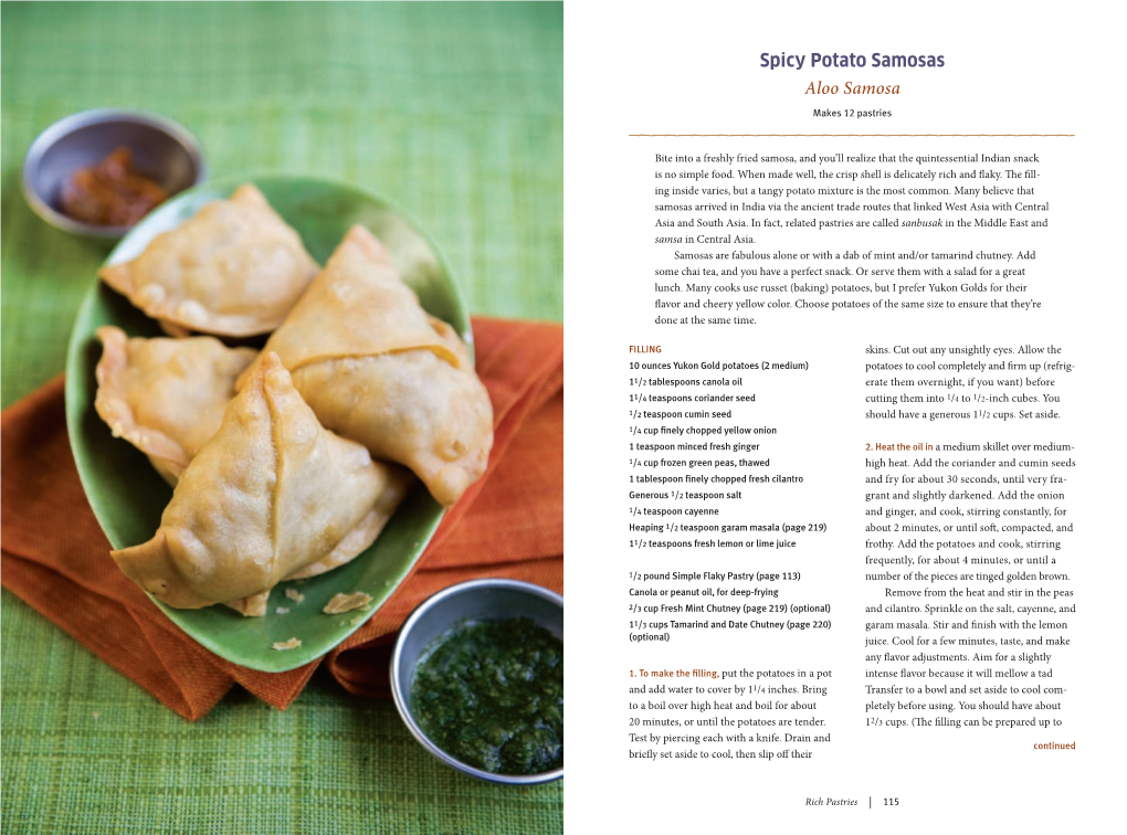 Spicy Potato Samosas Aloo Samosa Makes 12 Pastries