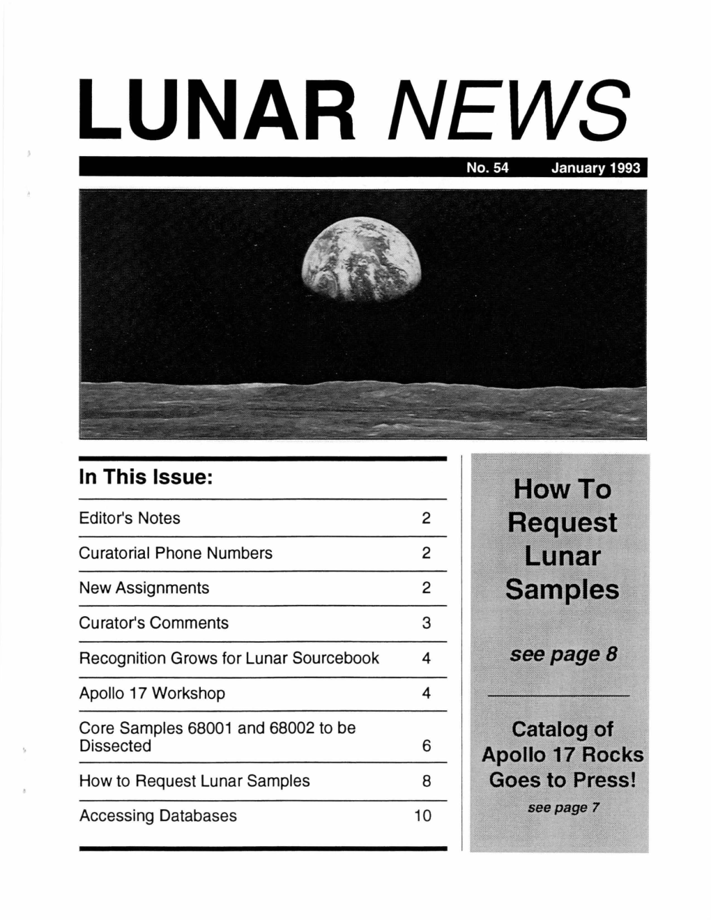 LUNAR NEWS No