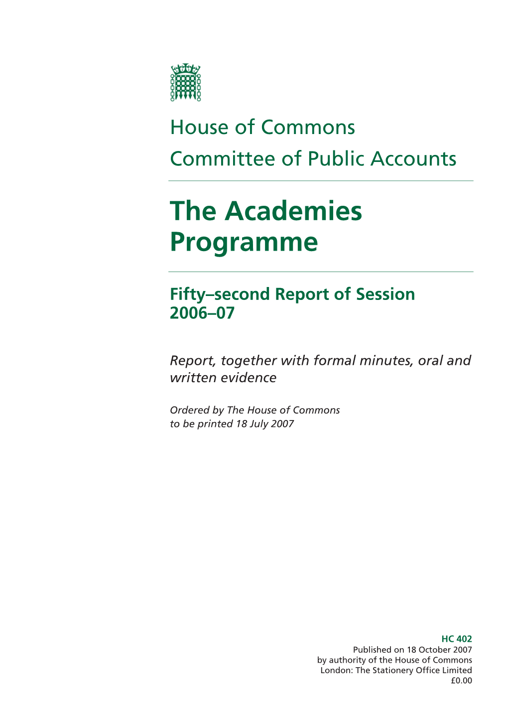 The Academies Programme