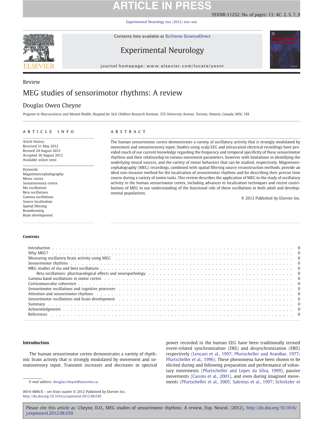 MEG Studies of Sensorimotor Rhythms: a Review