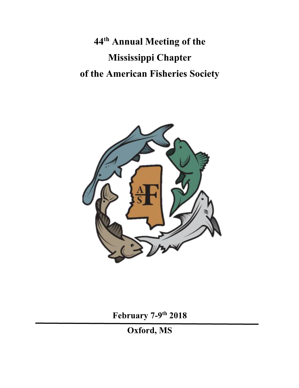 44Th Annual Meeting of the Mississippi Chapter of the American Fisheries Society