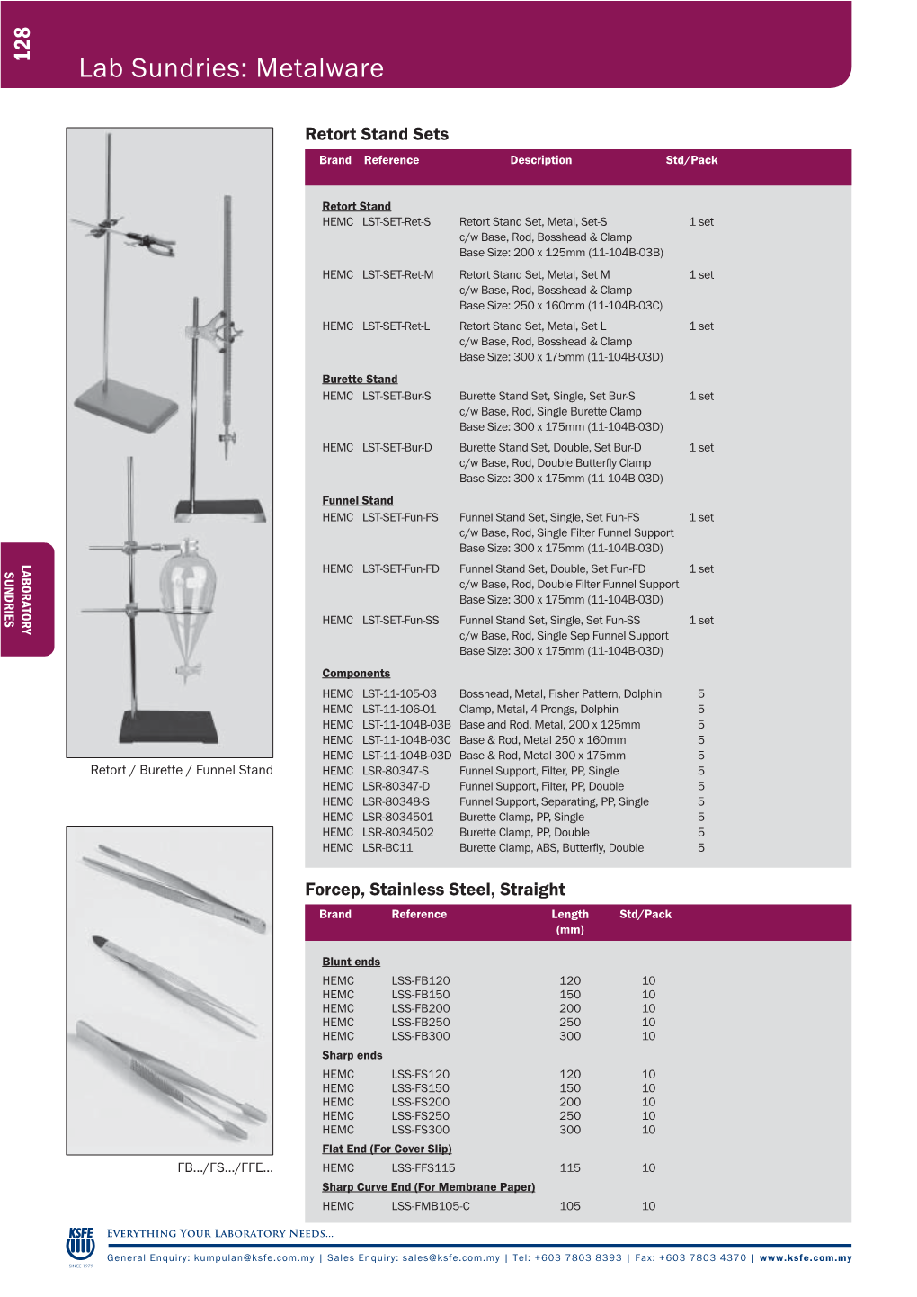 Lab Sundries: Metalware