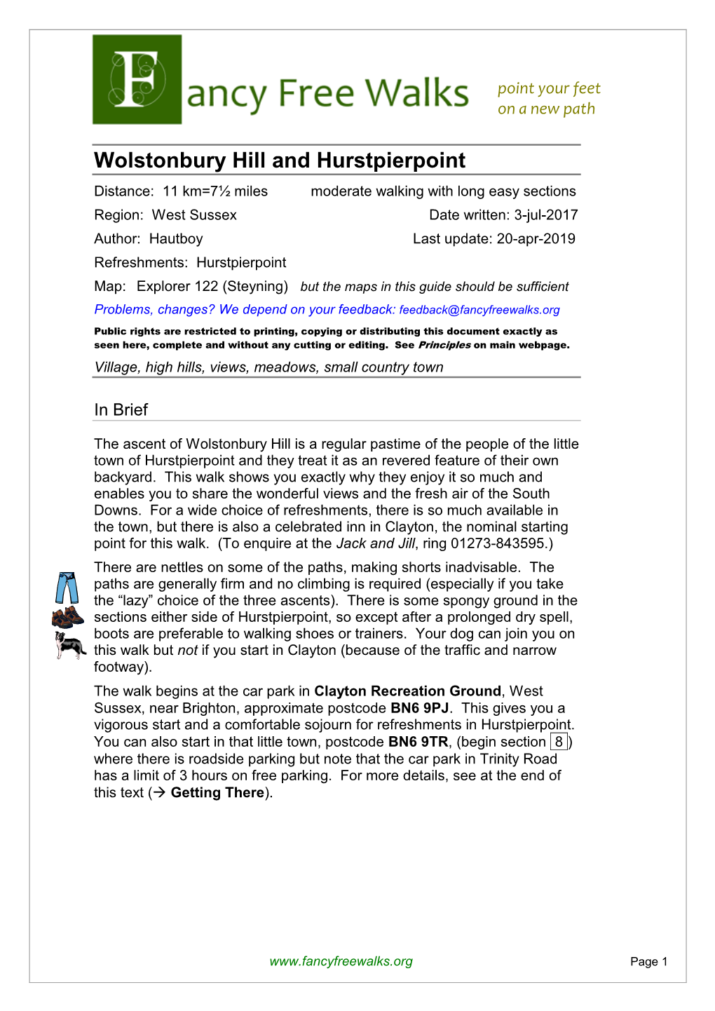 Wolstonbury Hill & Hurstpierpoint