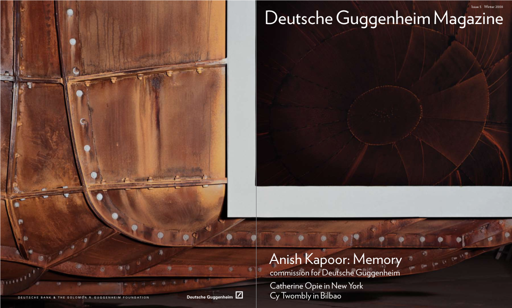 Deutsche Guggenheim Magazine