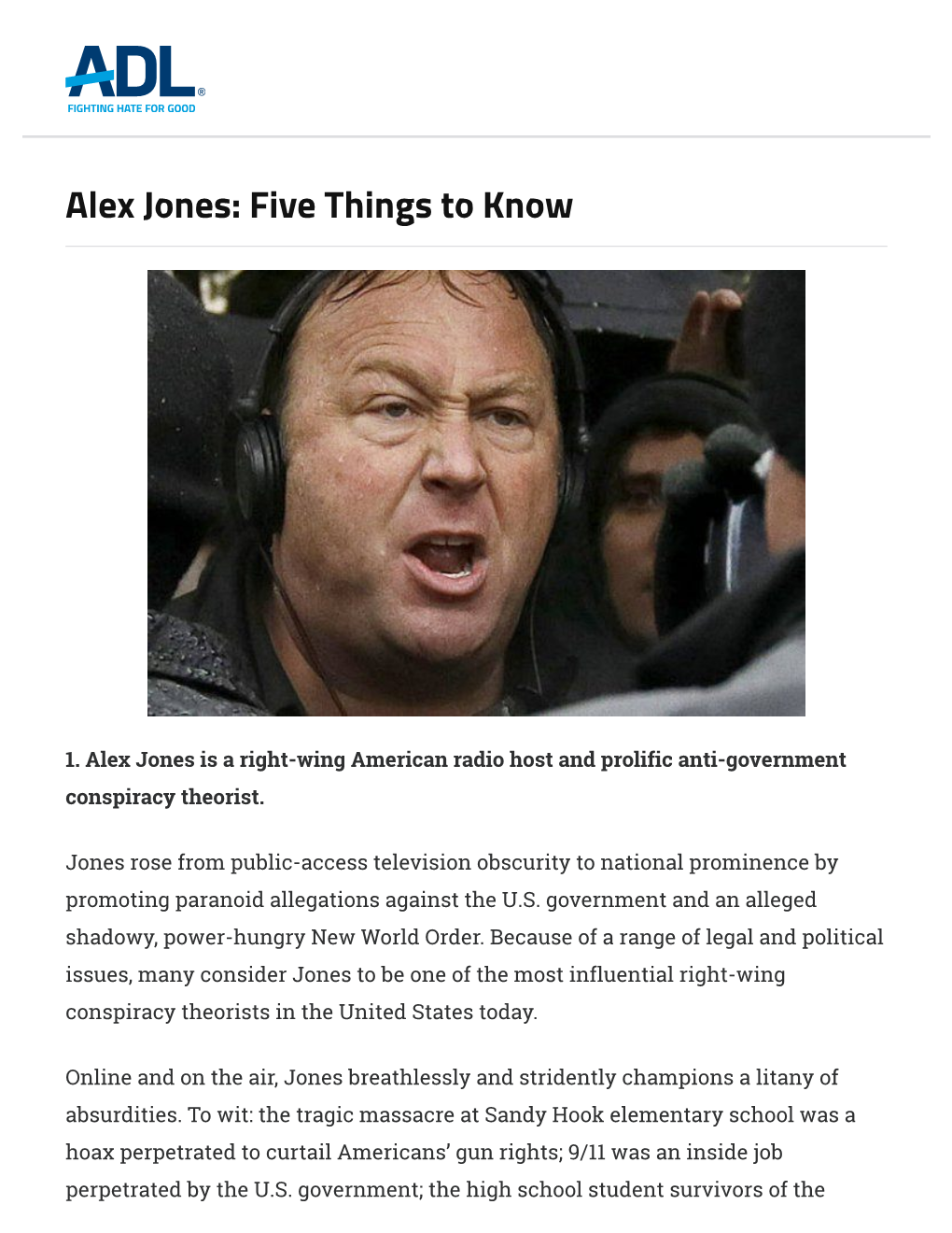 Alex Jones: Five Things to Know