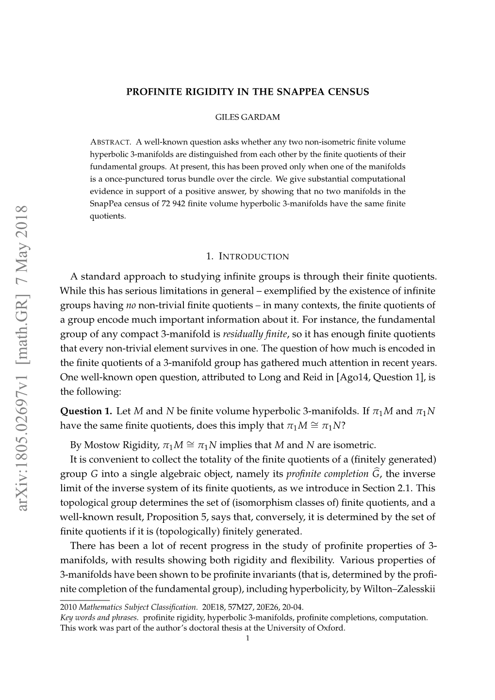 Profinite Rigidity in the Snappea Census