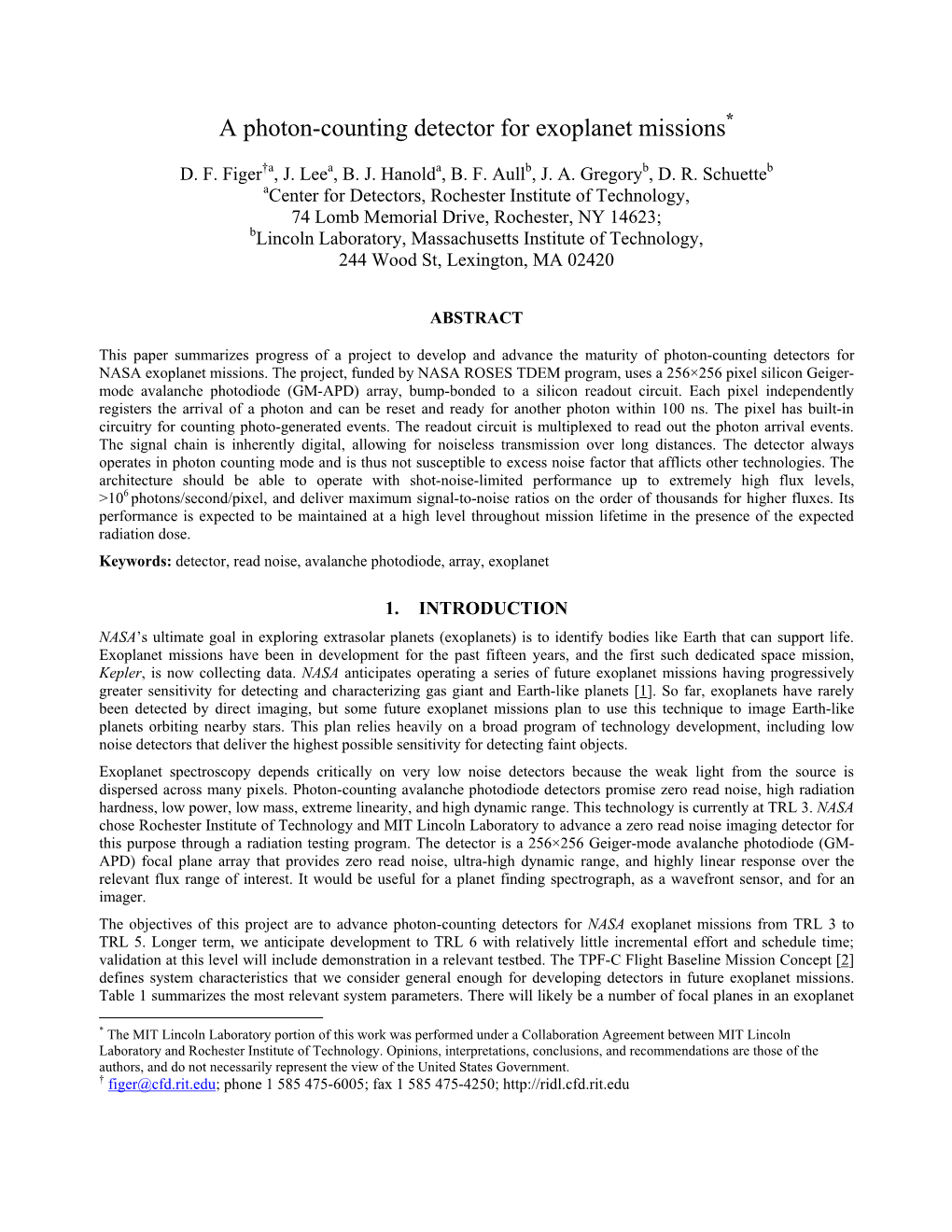 A Photon-Counting Detector for Exoplanet Missions*